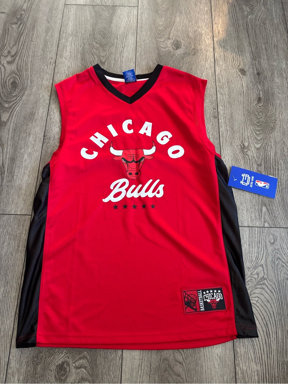 NBA Red and Black Chicago Bulls Kids Basketball Tank